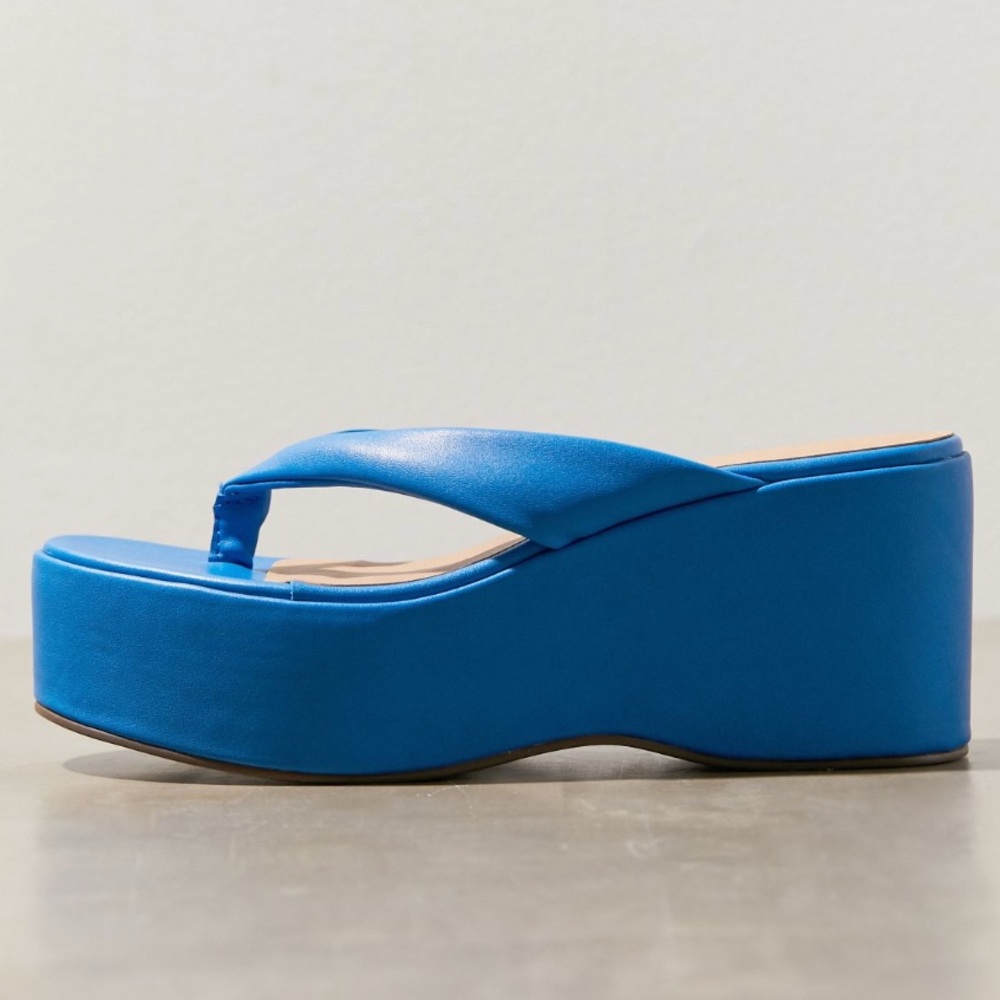 Urban Outfitters Vibrant Blue Platform Sandals